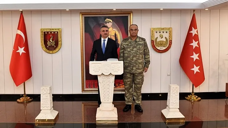 Vali Baruş'tan 2. Ordu Komutanlığına ziyaret