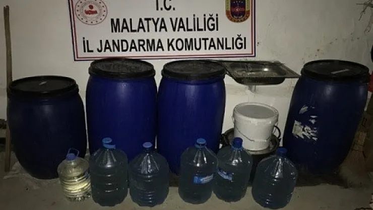 Malatya'da bin litre kaçak rakı ele geçirildi