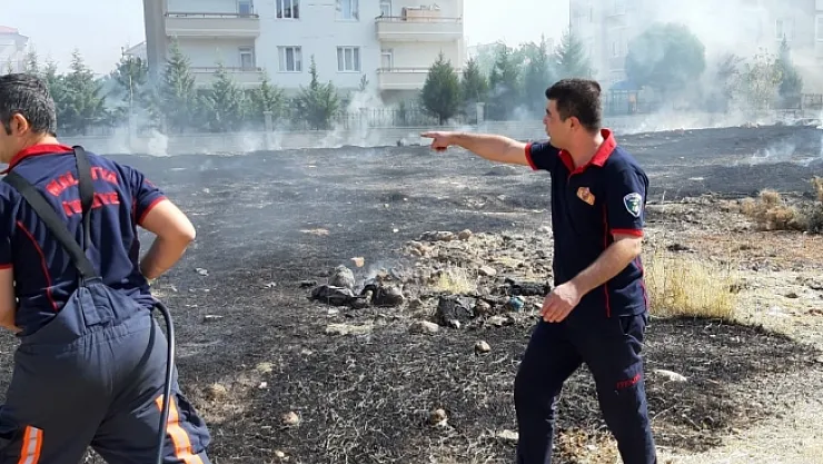 Yeşilyurt'ta anız yangını!..