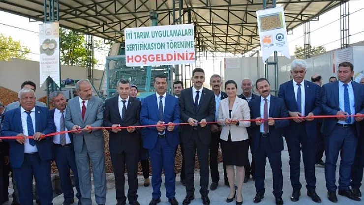 Akçadağ'da iyi tarım uygulamaları sertifika töreni...