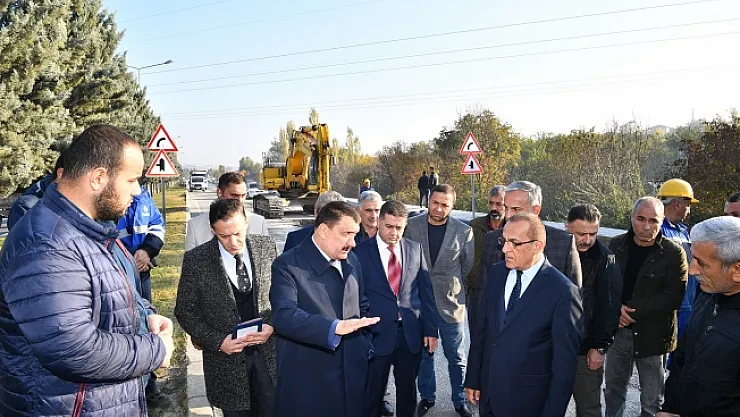 Başkan Gürkan, içme suyu isale hattında inceleme yaptı