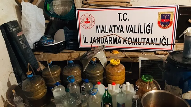 Malatya'da jandarmadan sahte içki operasyonu
