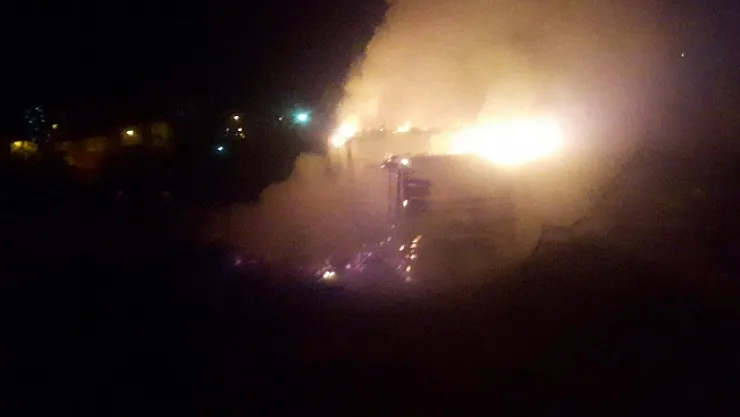 Malatya'da korkutan yangın