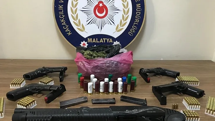 Malatya'da silah ticareti yapan 6 şüpheli yakalandı!