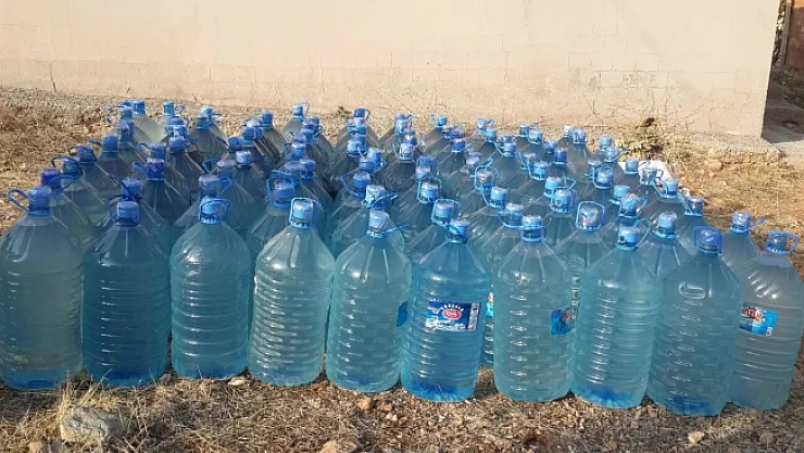 Malatya'da 61 ton kaçak içki ele geçirildi