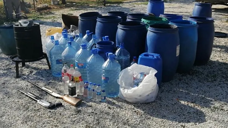 Malatya'da kaçak alkol ele geçirildi