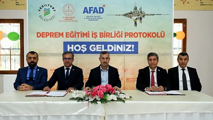 Okul Tabanlı Afet Eğitim Programı için protokol imzalandı