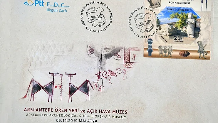 UNESCO Dünya Mirası Arslantepe Höyüğü PTT pullarına taşındı