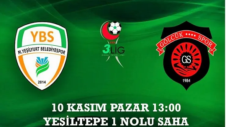 Yeşilyurt Belediyespor, Gölcükspor'u konuk edecek