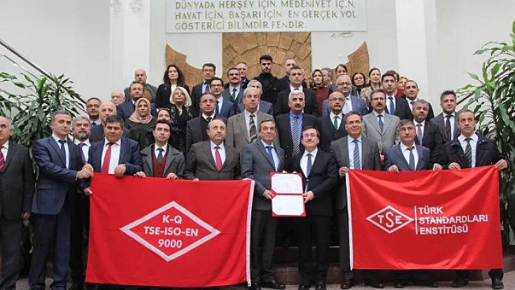 İnönü Üniversitesi 'TS EN ISO 9001 Kalite Yönetim Sistem Belgesi' aldı!