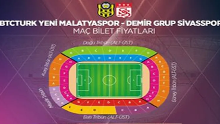 İşte BYMS-D.G.Sivasspor maçının bilet fiyatları!