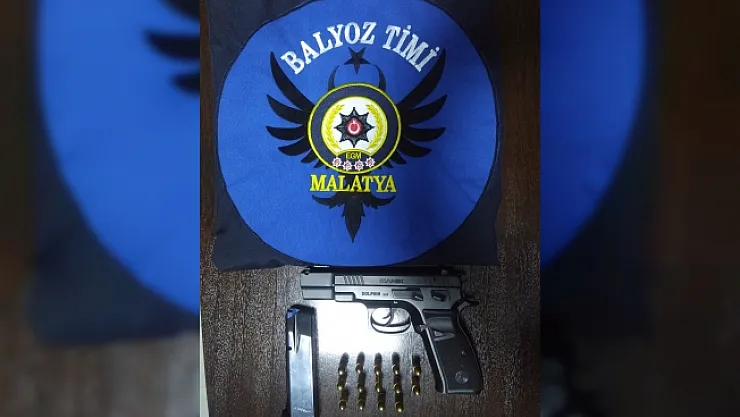 Malatya'daki çalışmalarda uyuşturucu ve silah ele geçirildi