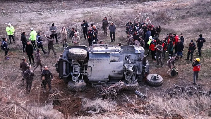 Cumhurbaşkanı Erdoğan'ın Doğanyol ziyareti öncesi polis zırhlı aracı kaza yaptı: 5 yaralı!