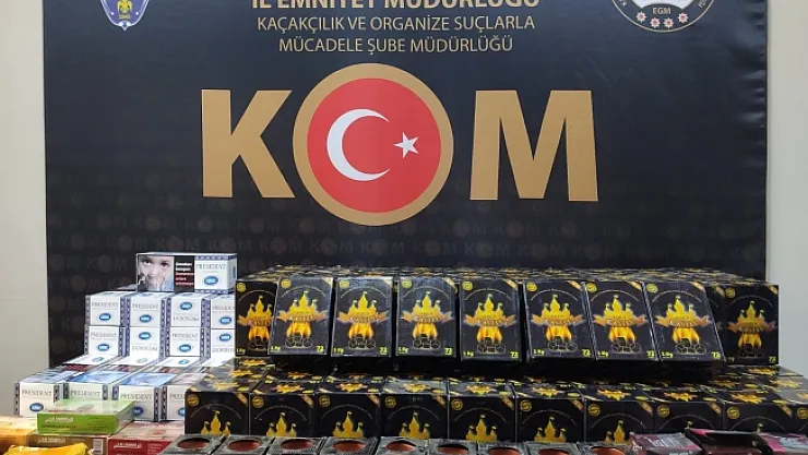 Gümrük kaçağı sigara malzemeleri ele geçirildi