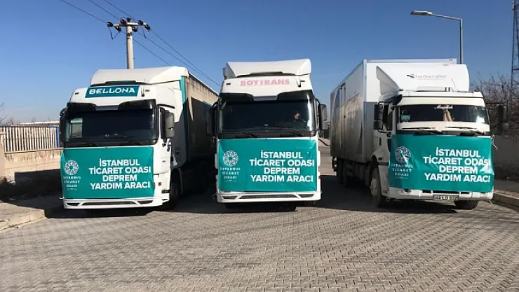 İstanbul Ticaret Odası'nın 20 tır ihtiyaç malzemesi Malatya'ya ulaştı!
