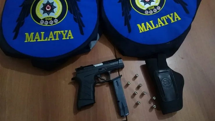 Malatya'da uyuşturucu ve silah ele geçirildi!