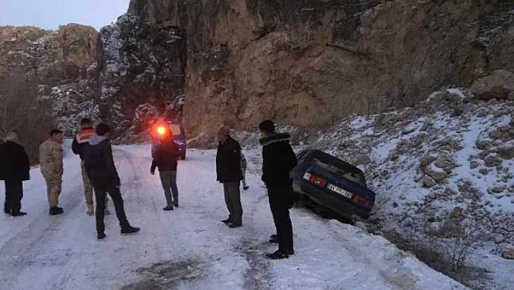 Malatya'da gizli buzlanma kaza getirdi!