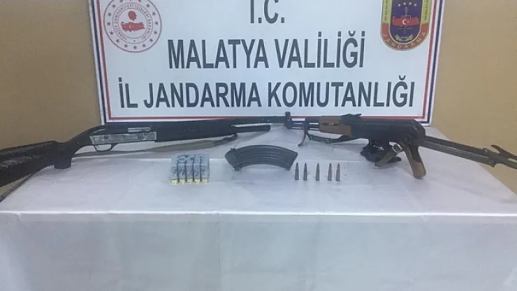 Malatya'da silahlar ele geçirildi: 1 kişi gözaltına alındı!