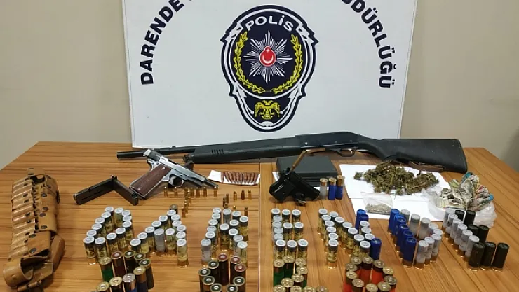 Malatya'da uyuşturucu ve silah ele geçirildi