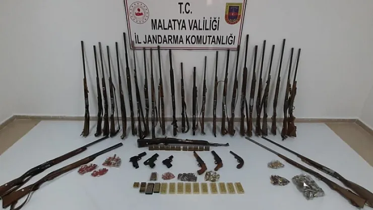 Malatya'da silah ve mühimmat kaçakçılığından 7 gözaltı!