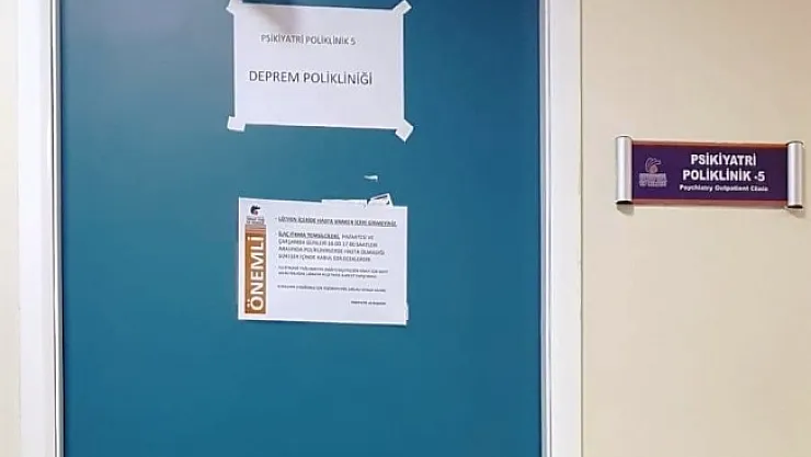 Malatya'da deprem polikliniği hizmete girdi!