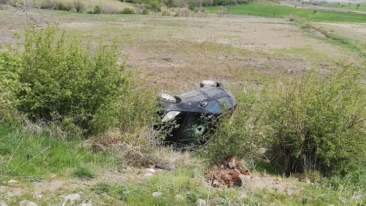 Otomobil takla attı, 1 kişi yaralandı!