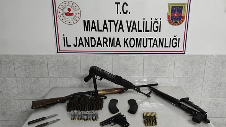 Malatya'da jandarma ekiplerinden silah kaçakçılarına operasyon
