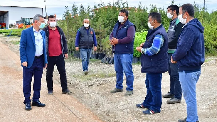 Yeşilyurt Belediyesi Tepeköy mahallesindeki Fidanlık Alanı'nı yeniliyor