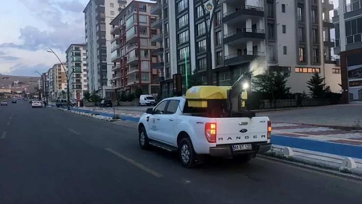 Malatya'da haşerelere karşı ilaçlama sürüyor
