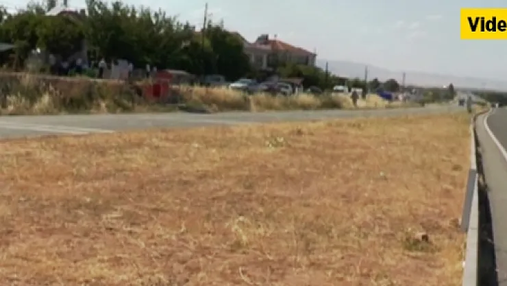 Sütlüce yolu ölüm yoluna döndü... Mahallelinin sabrı taştı! 1 günde 2 kaza! 1 ölü...