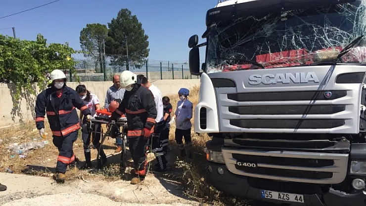 Kendirli Mahallesi'nde iki TIR kazaya karıştı: 1 yaralı!