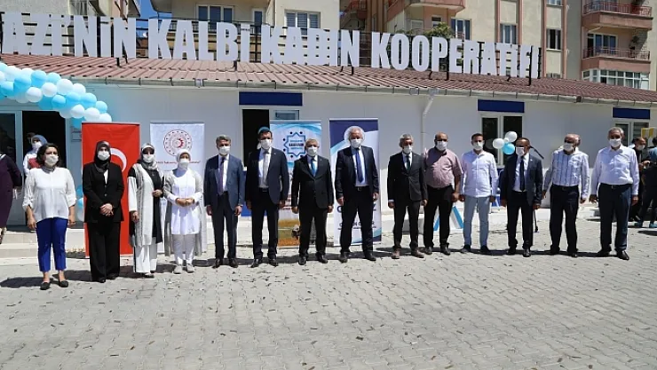Kadın kooperatifinin eğitim ve üretim merkezi törenle hizmete açıldı