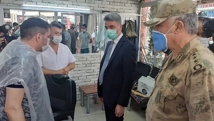 Malatya'da korona virüs denetimleri arttı! İl protokolü denetime çıktı!