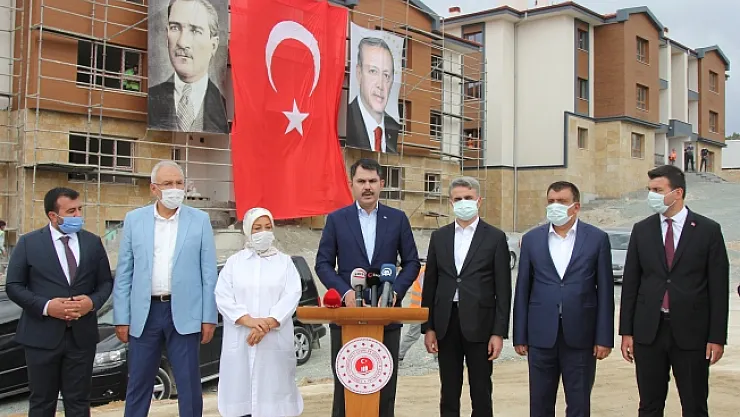 Bakan Kurum: &quotKonutlar yıl sonuna kadar teslim edilmiş olacak"