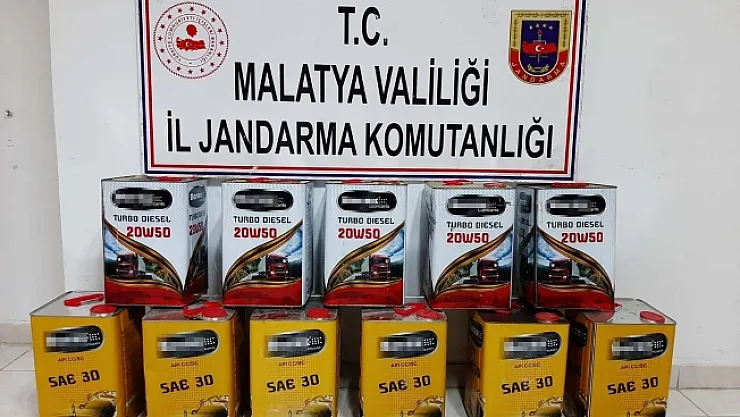Malatya'da sahte motor yağı operasyonu