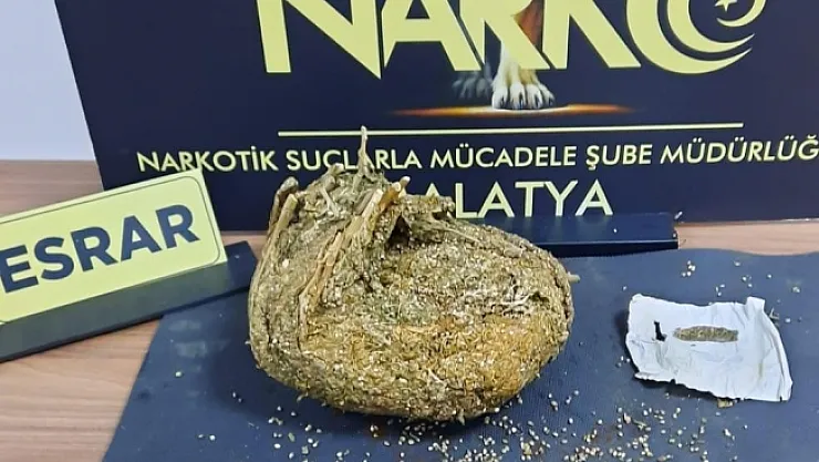 Yolcu otobüsünde esrar maddesi ele geçirildi!