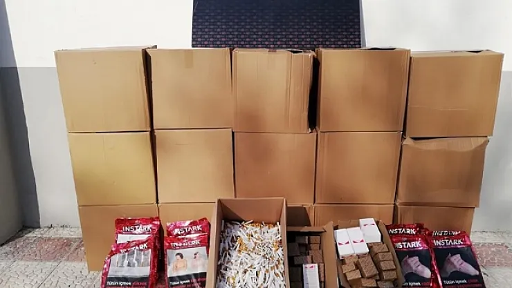 Malatya'da 5 silah, gümrük kaçağı tütün ve sigara ürünleri ele geçirildi