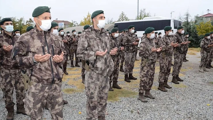 Malatya'daki PÖH'ler Barış Pınarı Harekat bölgesine uğurlandı