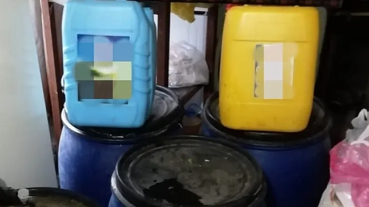 Malatya'da 400 litre kaçak içki ele geçirildi