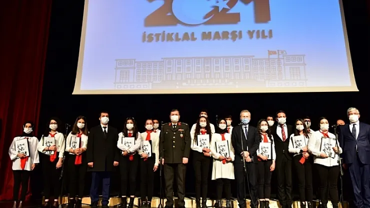 Malatya'da İstiklal Marşının Kabulünün 100. yıl dönümü programı düzenlendi