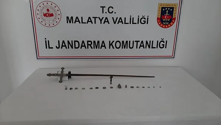 Malatya'da Bizans dönemine ait tarihi eserler ele geçirildi