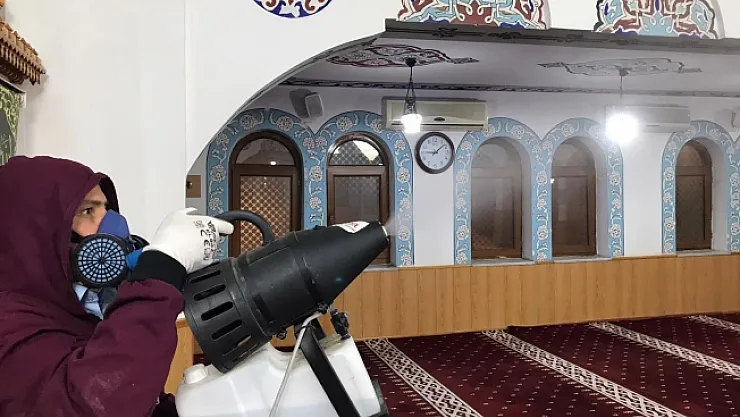 Malatya'da camiler dezenfekte edildi