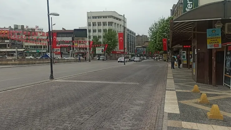 Malatya'da kısıtlamanın ilk gününde sessizlik hakim