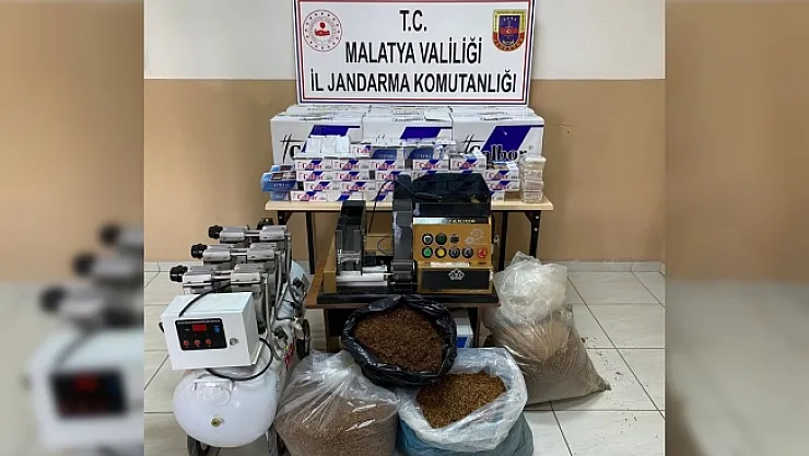 Jandarmadan kaçak sigara operasyonu