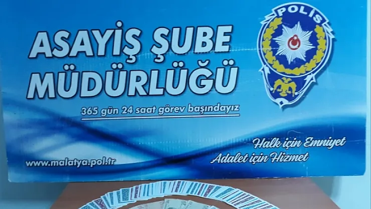 Malatya'da iki iş yerine kumar baskını