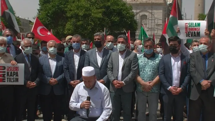 Malatya'dan İsrail'e tepki, Filistin'e destek!