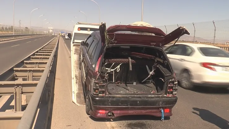 Malatya'da viyadükte zincirleme kaza! Kentte trafik durdu!