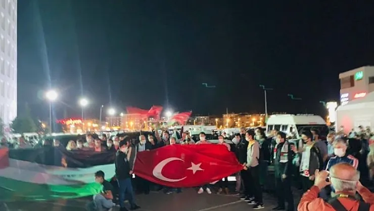 Malatyalılardan İsrail'e tepki 'Mescid-i Aksa'ya destek konvoyu