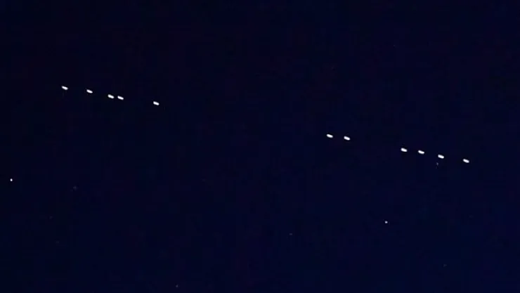 Starlink uyduları Malatya semalarında görüntülendi