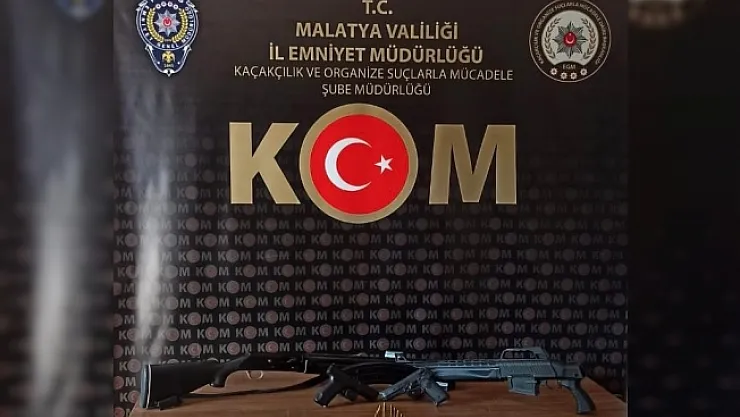 Malatya'da silah ticareti operasyonu: 2 tutuklama